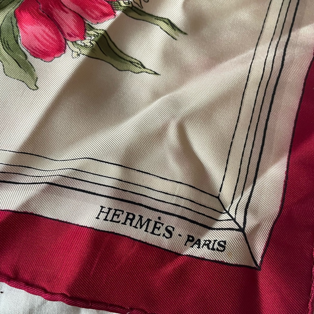 Hermes vintage silk scarf